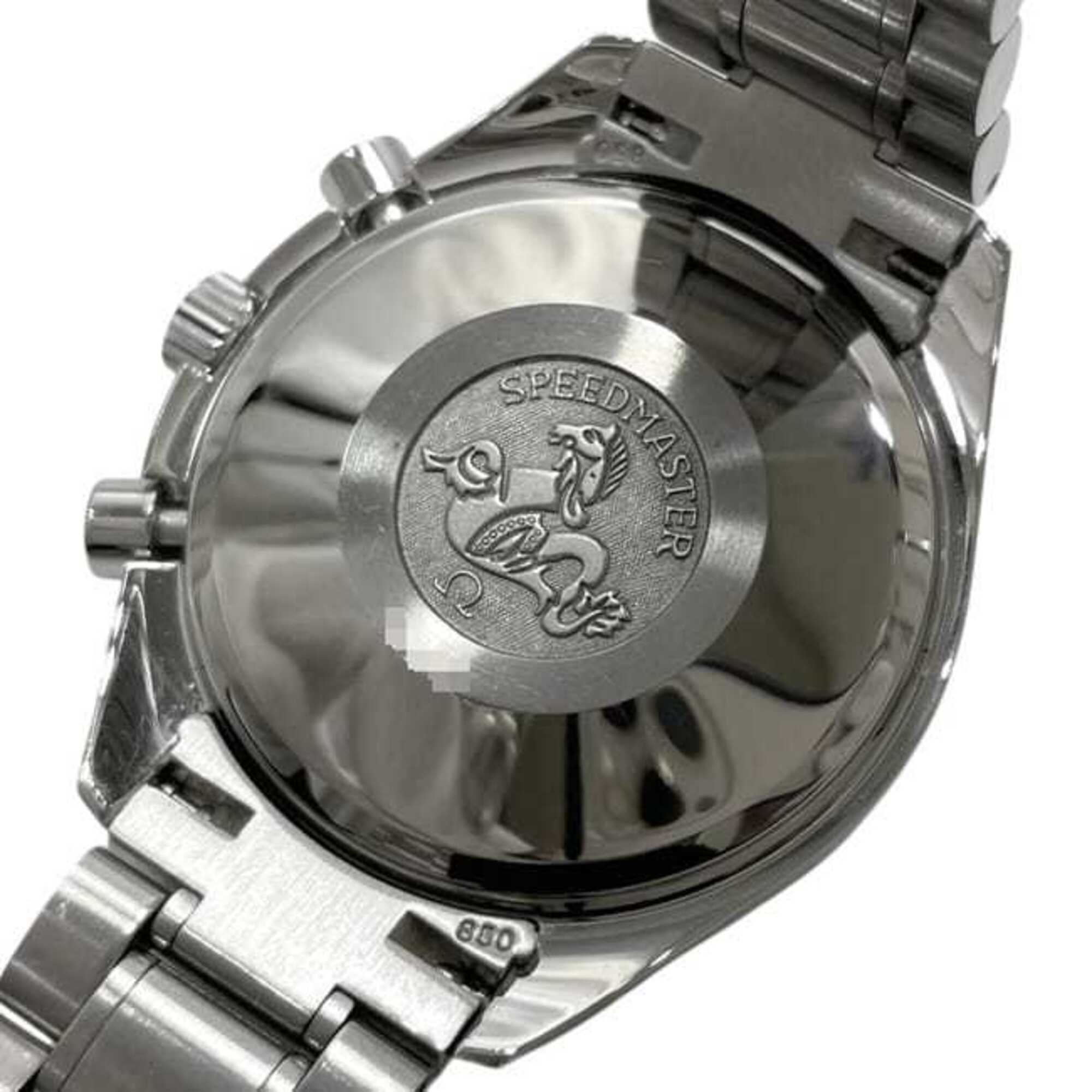 Omega Speedmaster Triple Calendar Watch, Cream White Silver, 3523.30, Chronograph, Automatic Winding, Stainless Steel — Very Good