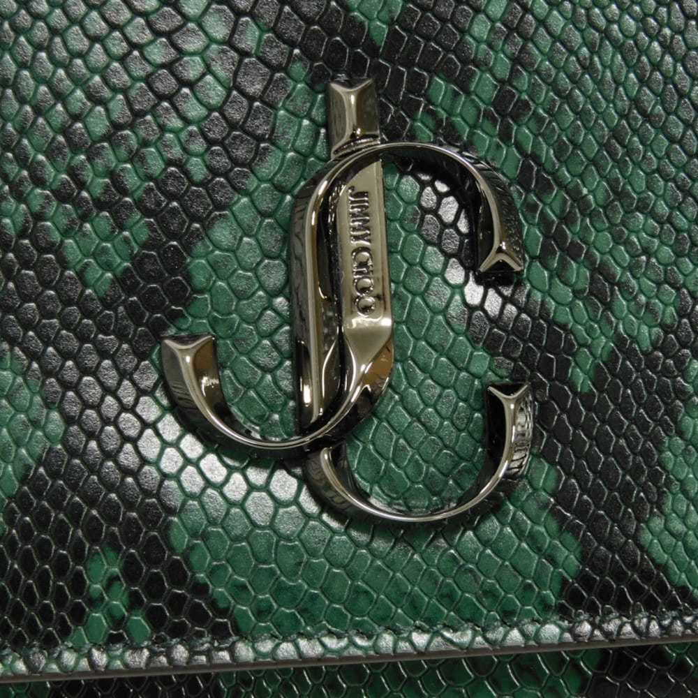 Jimmy Choo JIMMY CHOO Shoulder Bag Varenne Chain New Logo Snake 2WAY Clutch JC Green 202VARENNE Men's Women's — New - Store Return
