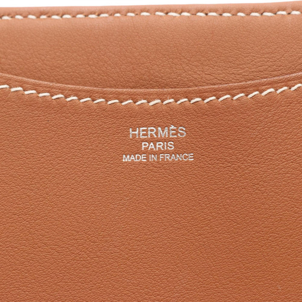 Hermes In the Loop 23 Handbag - Canvas Leather Toile H (Veau Swift) Women's Beige/Brown/Gold — New - Store Return