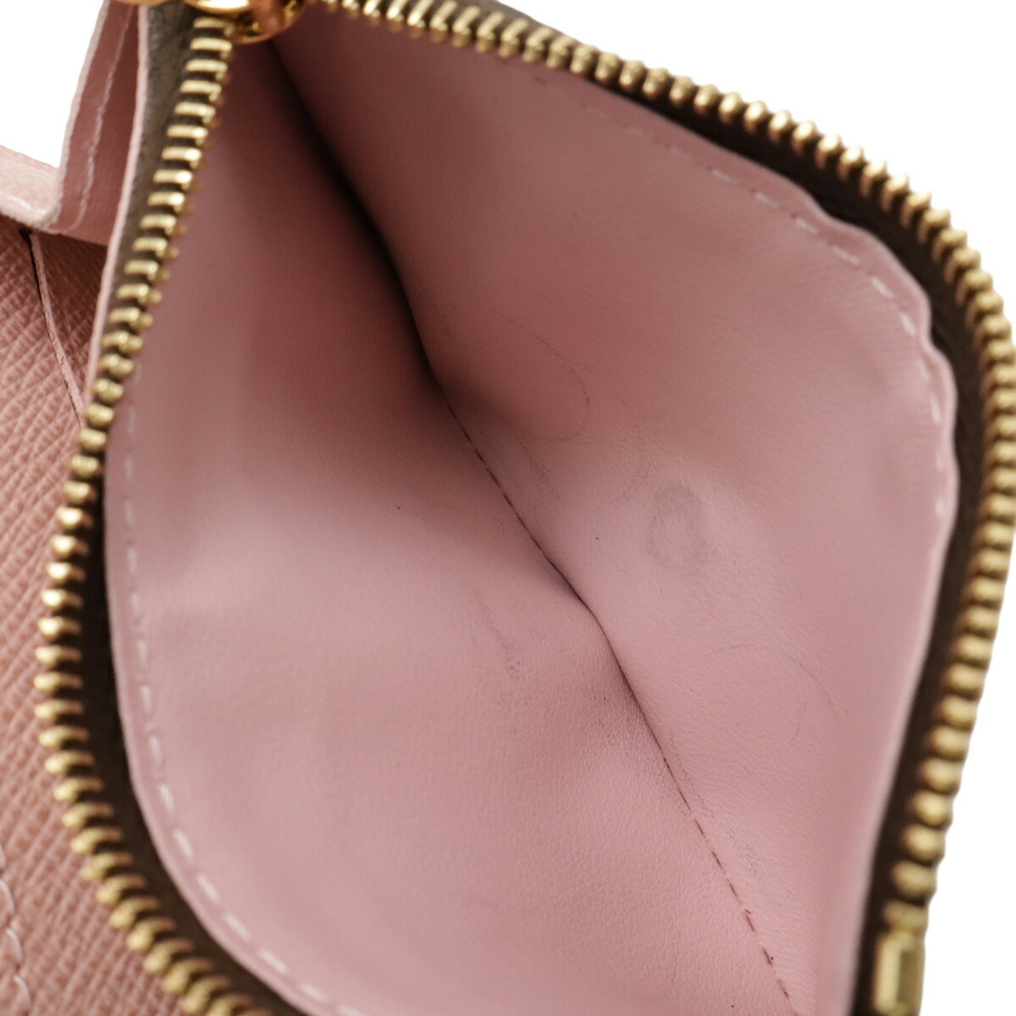 LOUIS VUITTON Monogram Porte Monnaie Rosalie Coin Case/Wallet/Coin Purse in Rose Ballerine, Light Pink, M62361