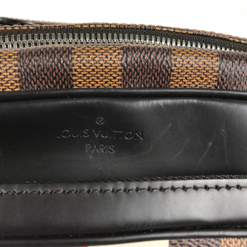 LOUIS VUITTON N42704 Damier Dinos Chapman Nile PM Shoulder Bag Canvas Men's Ebene Brown G-240825-44 — Like New