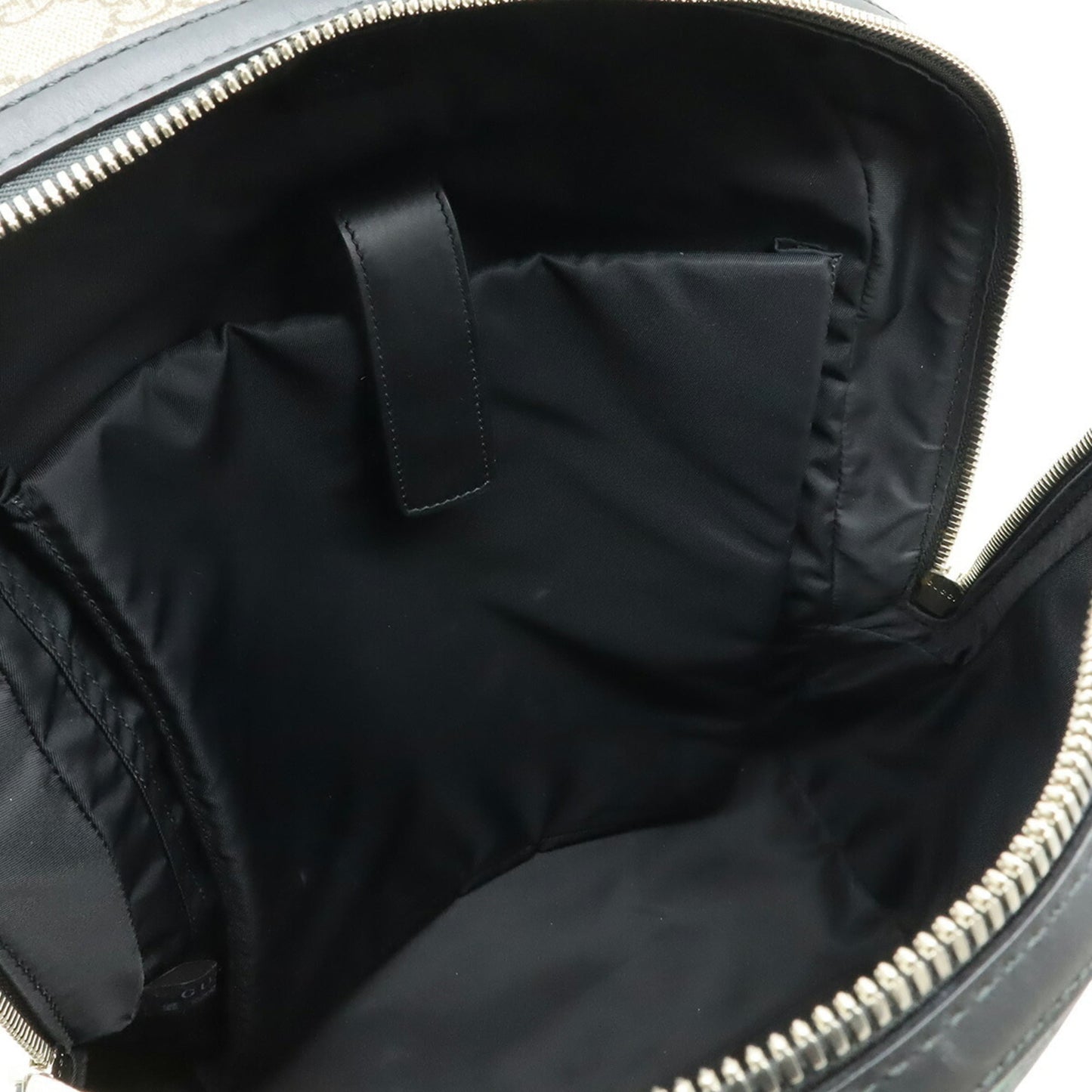 GUCCI Gucci Web GG Supreme Sherry Line Backpack, PVC and Leather, Beige, Black, Green, Red, 443805