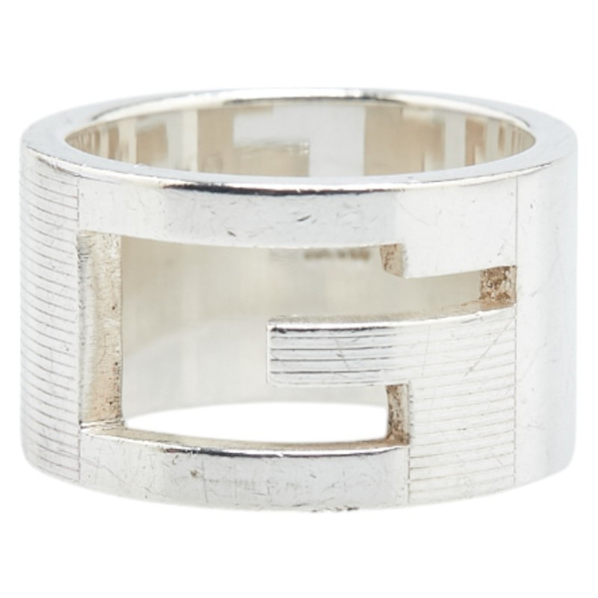 Gucci Branded G Ring, SV925 Silver, Women's, GUCCI
