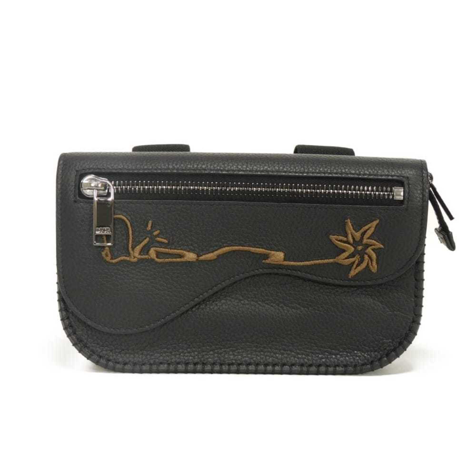Christian Dior Dior Cactus Jack Saddle Arm Pouch with Logo Embroidery, 3-Way, Travis Scott Design, 2ADCA390SOT_H03E, Men's Bag — Like New