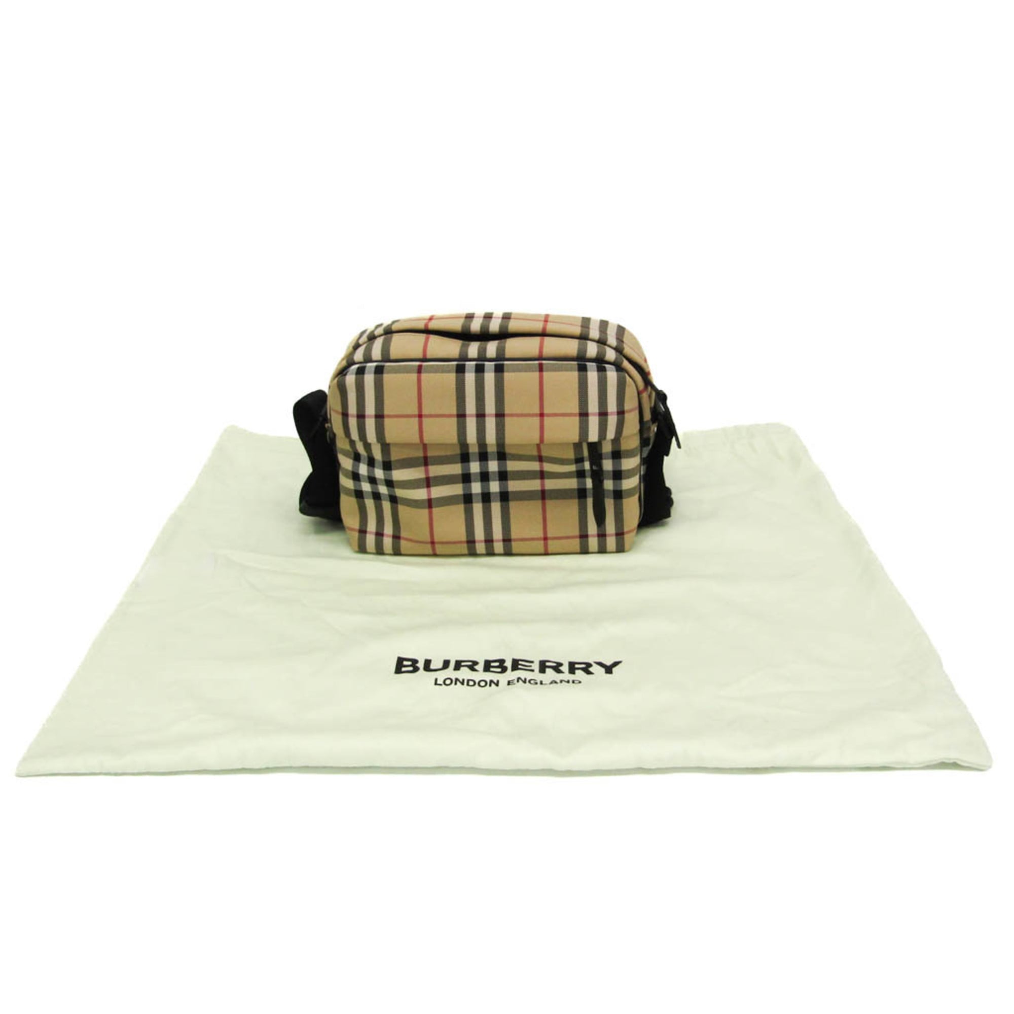 Burberry PADDY 80841111 Men,Women Nylon Shoulder Bag Beige — Like New