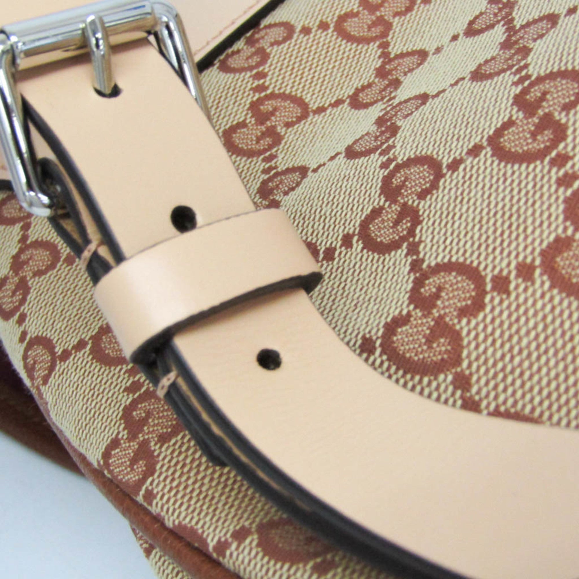 Gucci GG Canvas Children's 630818 Boys,Girls GG Canvas,Leather Backpack Beige,Brown — Like New