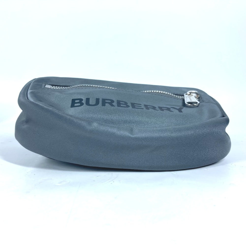 BURBERRY 8052888 Cross Belt Bag Waist Pouch Body Nylon Men's Grey — New - Store Return