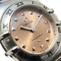 Omega My Choice Mini Constellation Watch, Total Weight 43g, Stainless Steel, Quartz Movement, Copper Dial, 1561.61 — Good