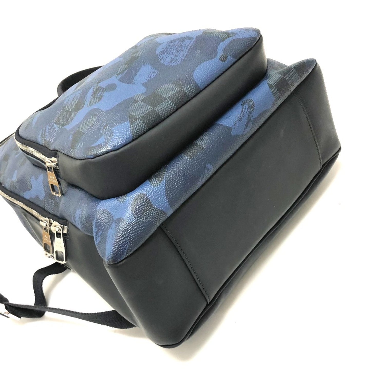 LOUIS VUITTON N41510 Damier Cobalt Andy Backpack, Canvas, Men's, Blue