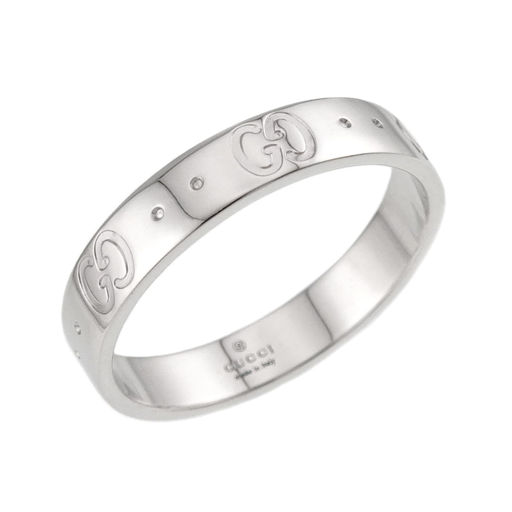 Gucci Icon Ring #19, 18K White Gold (750) — Like New