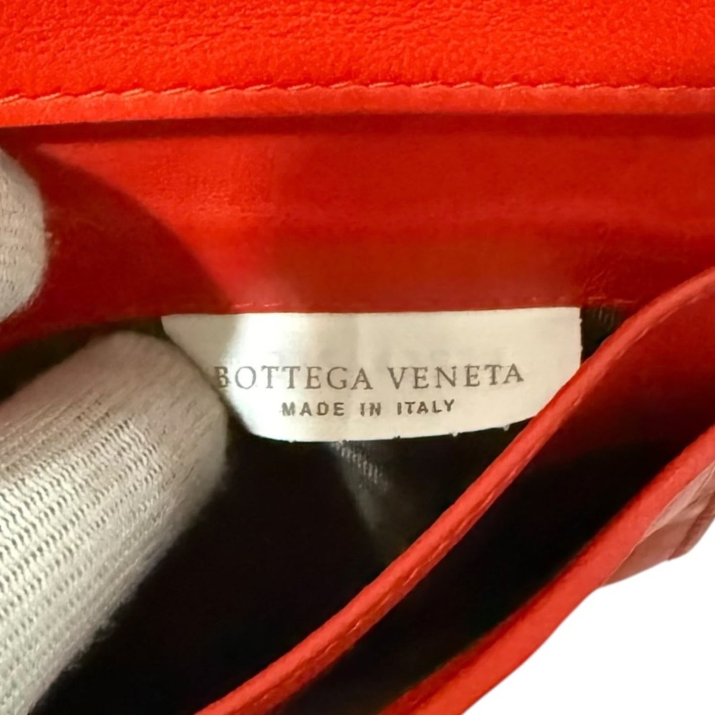 BOTTEGA VENETA Intrecciato Leather Bifold Long Wallet in Red for Men and Women