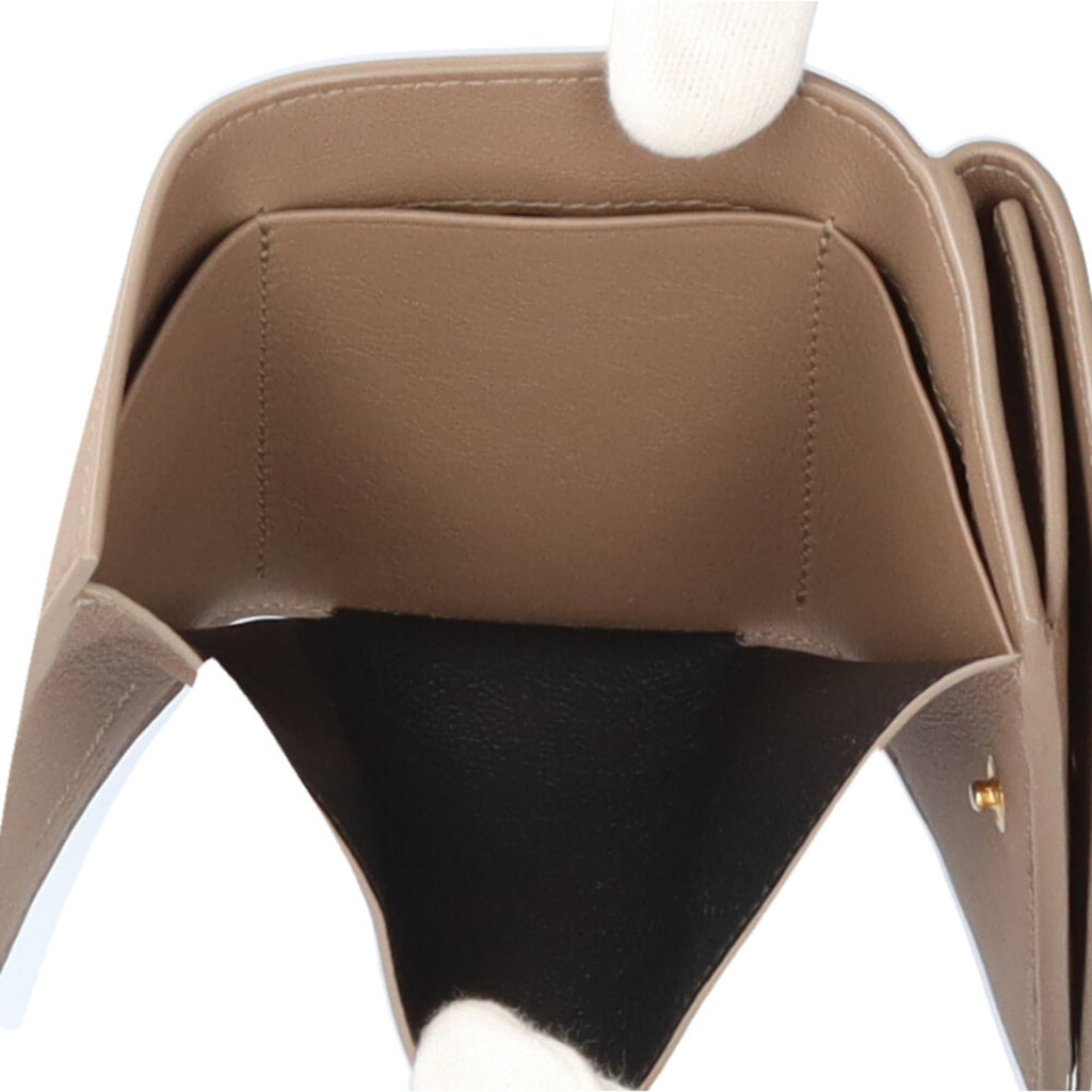 Saint Laurent Tri-fold Wallet, Leather 602974, Women's, Pre-owned