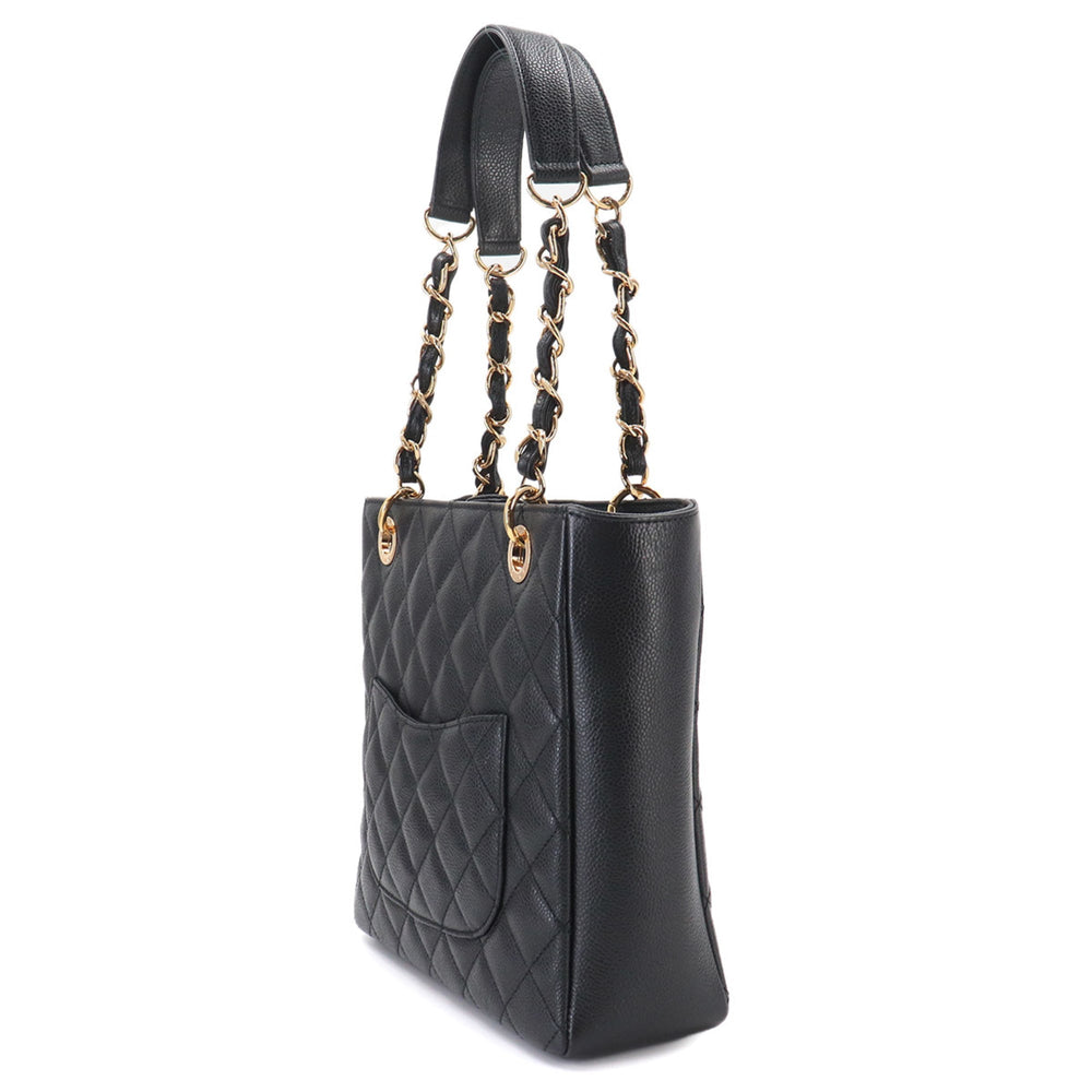 Chanel Matelasse PST Chain Tote Handbag, Caviar Leather, Black, A50994, Gold Hardware — New - Store Return