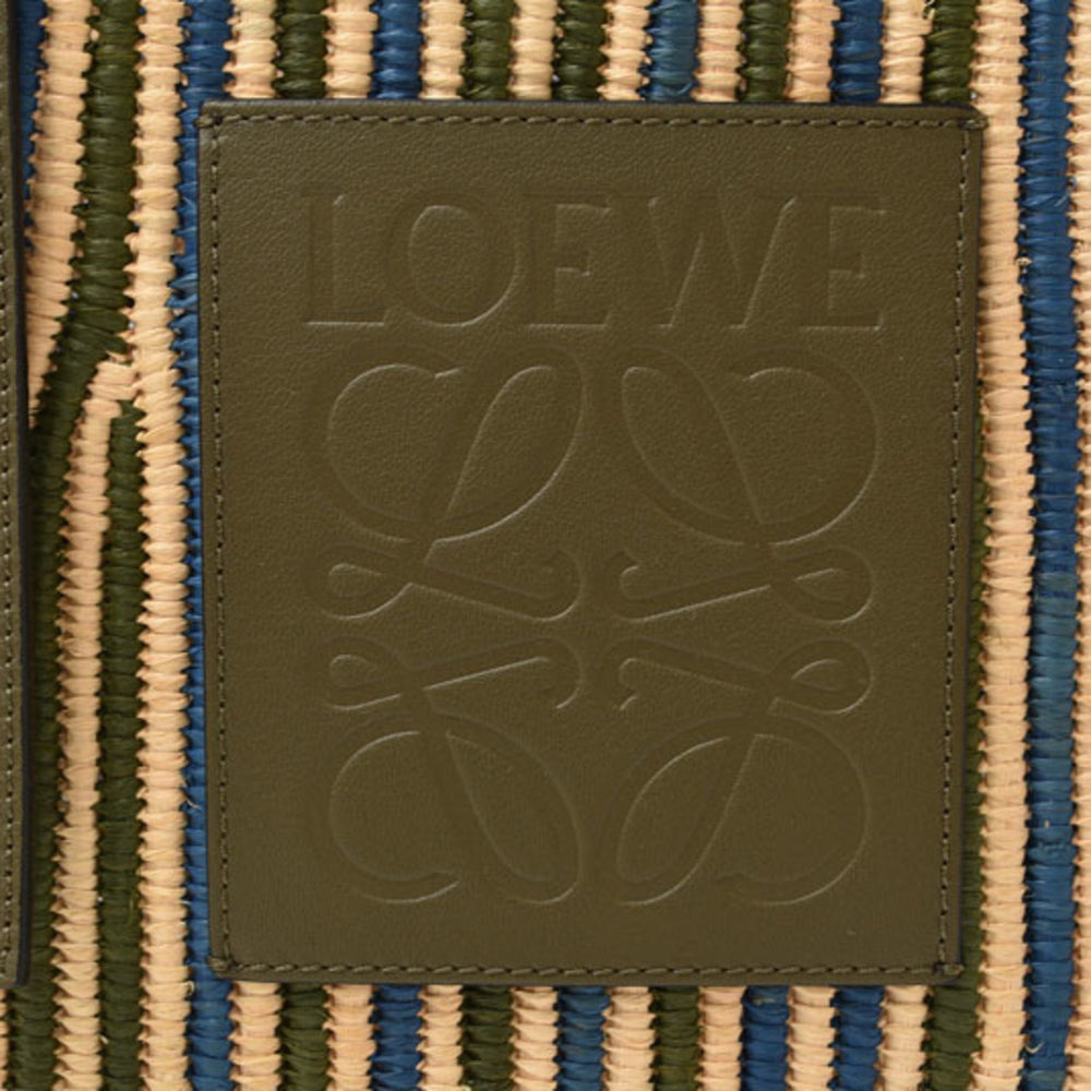LOEWE Basket Bag Small Net-a-Porter Khaki — Like New