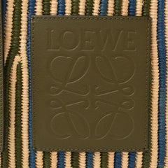 LOEWE Basket Bag Small Net-a-Porter Khaki — Like New