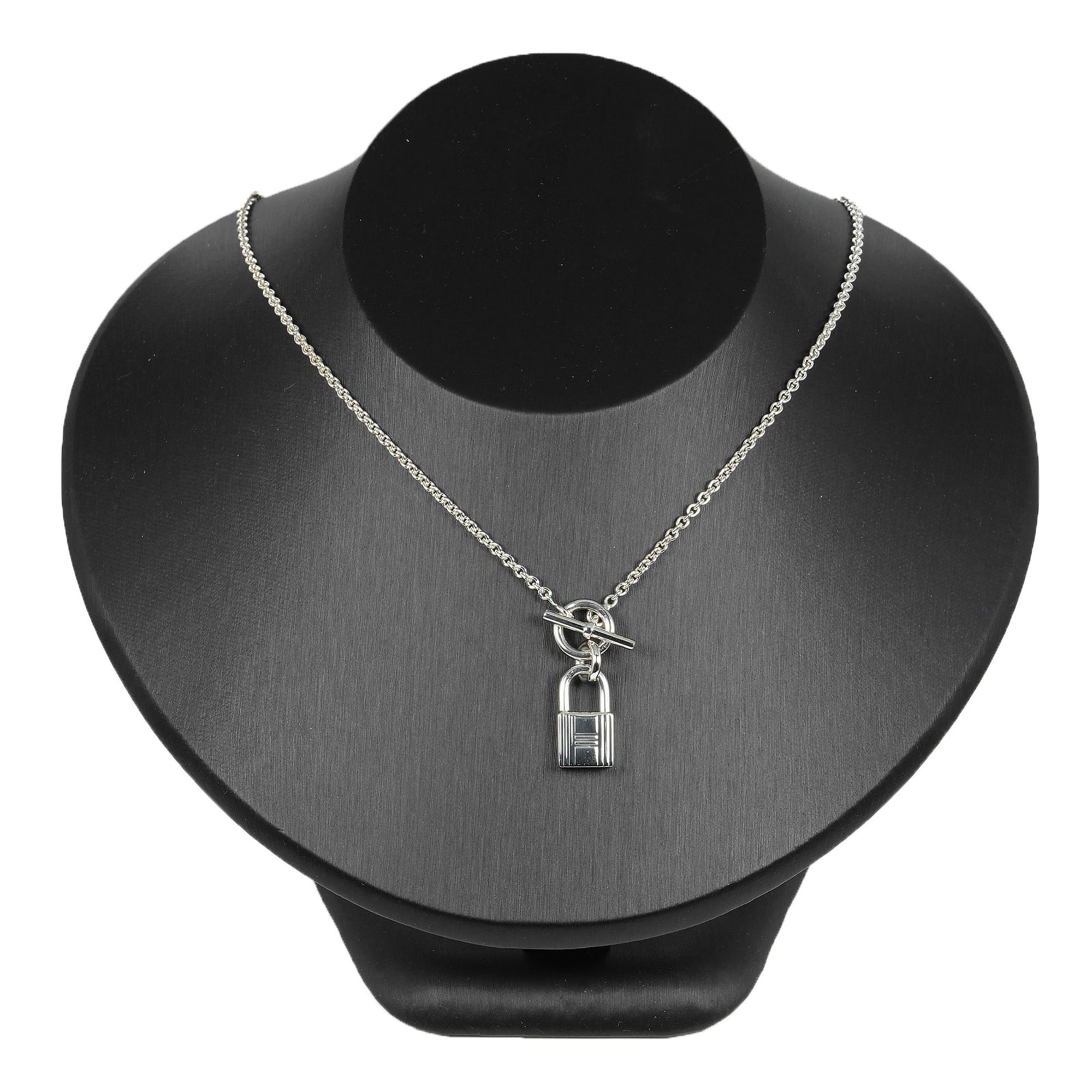 Hermes Cadena Amulet Necklace Silver 925 Approx. 12.16g Women's — Like New