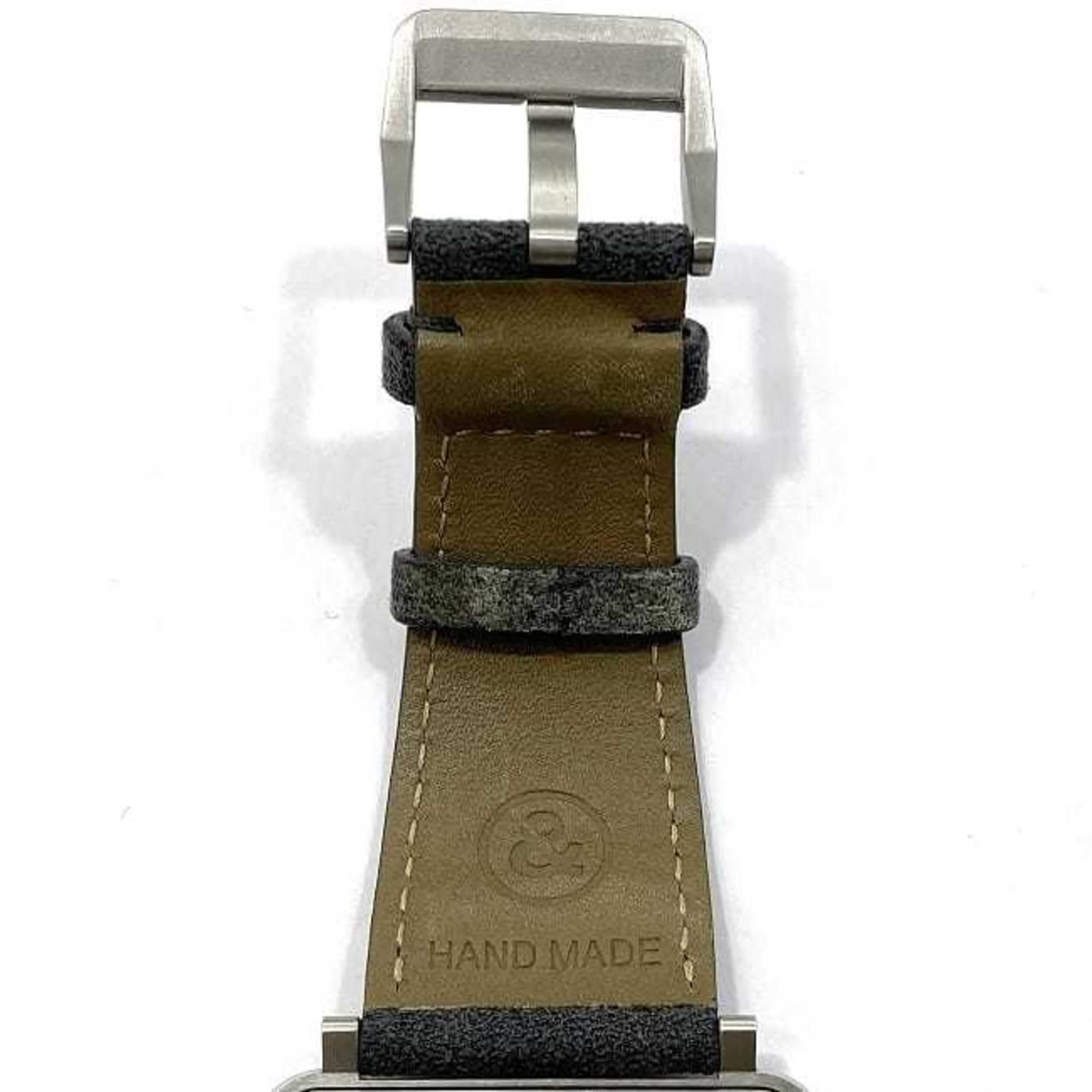 Bell & Ross Watch Aviation 39 f-22679 Camouflage White Shell Silver Gray BRS-64-S Men's SS Suede Leather Rubber Quartz Square Dial Interchangeable Strap Battery Operated — Good