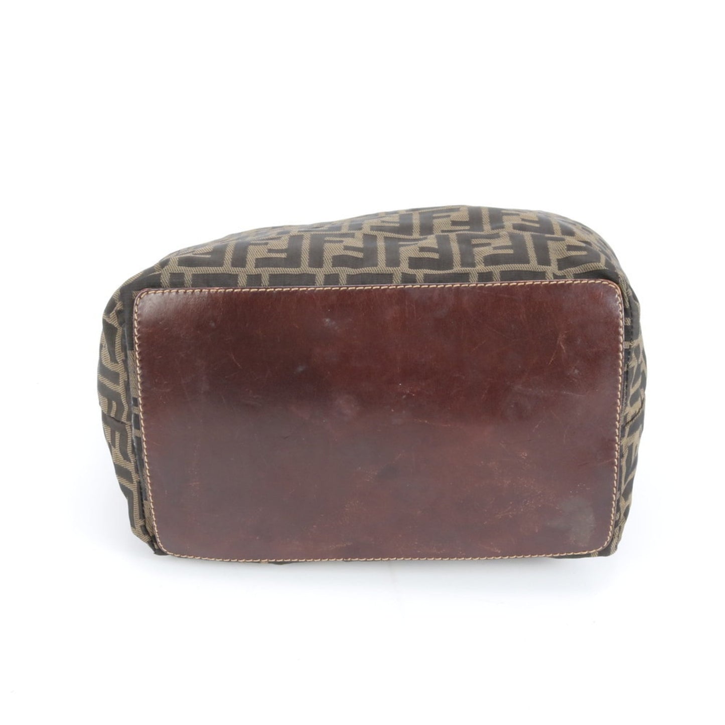 Fendi Zucca Hobo Shoulder Bag, Handbag, Brown Leather, Women's