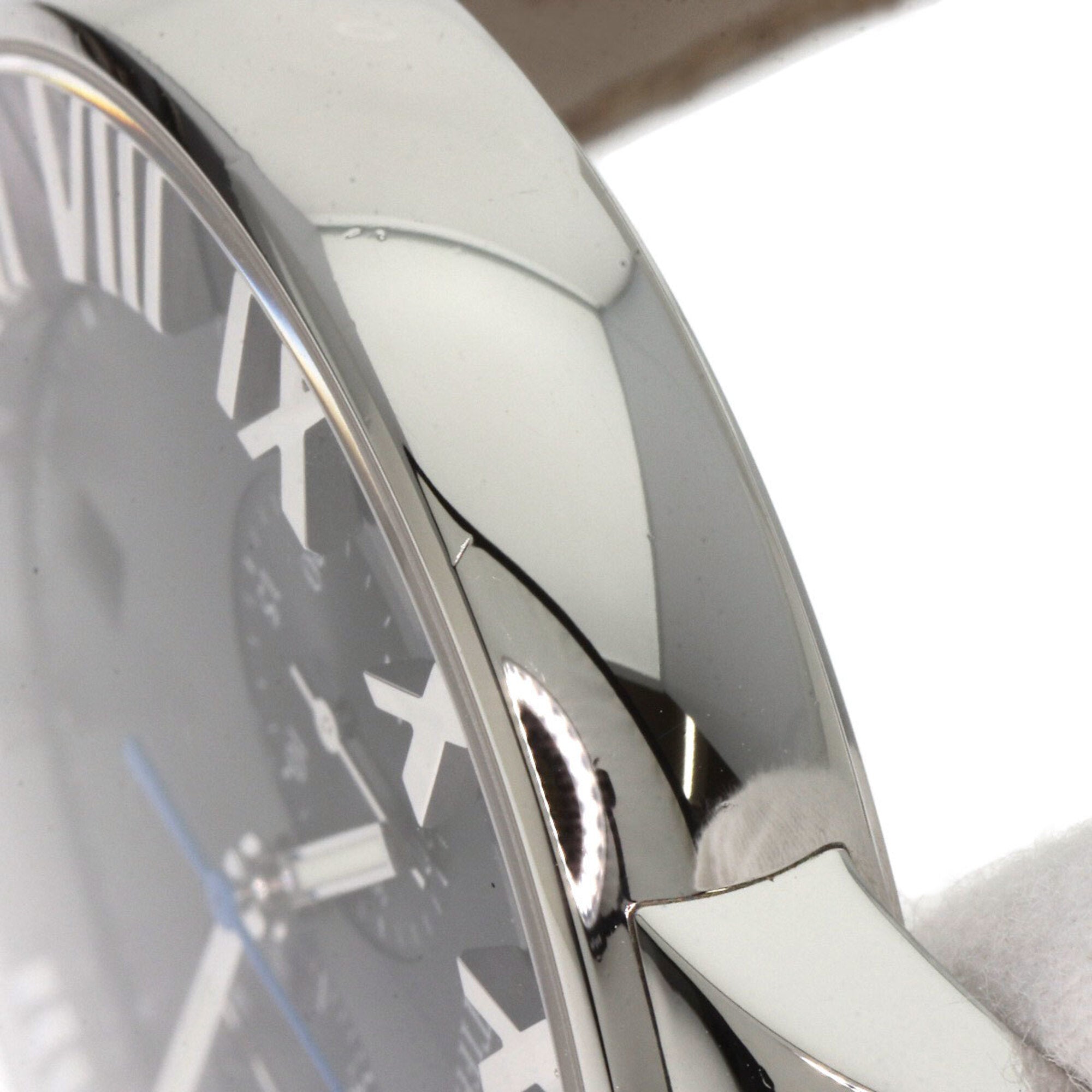 Tiffany & Co. Atlas Dome Chronograph Watch, Stainless Steel/Leather, Men's — Very Good
