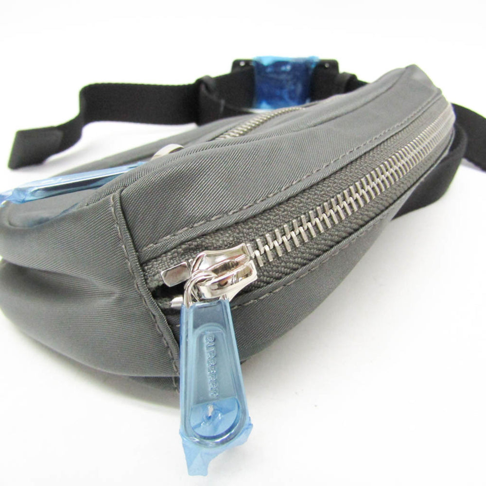 Burberry Canon 8052888 Men,Women Nylon Fanny Pack,Sling Bag Gray — Like New