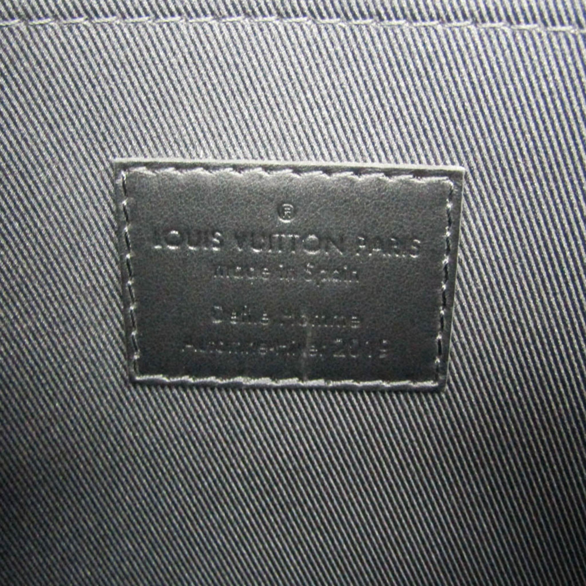 Louis Vuitton Taiga Rainbow Pochette M30347 Men,Women Clutch Bag Black,Multi-color — Like New