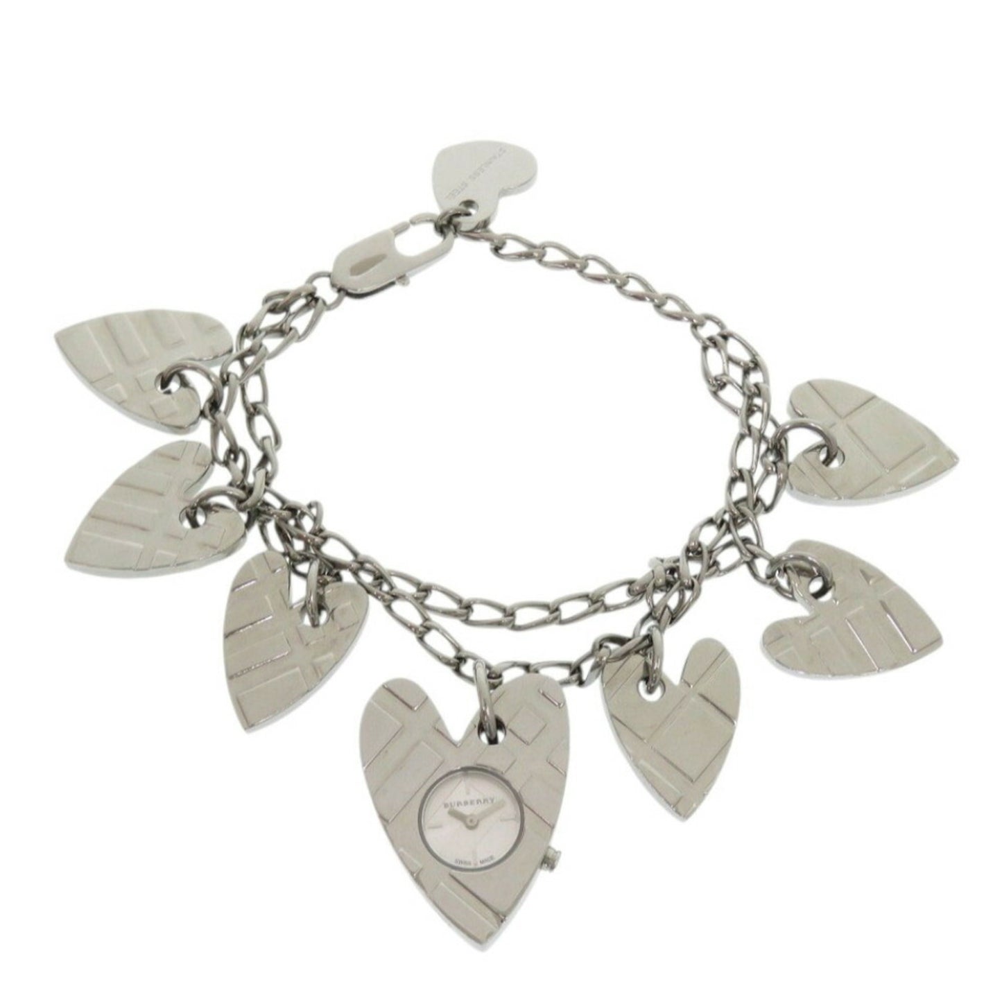 Burberry Heart Bracelet Stainless Steel Silver Quartz Watch 0230BURBERRY