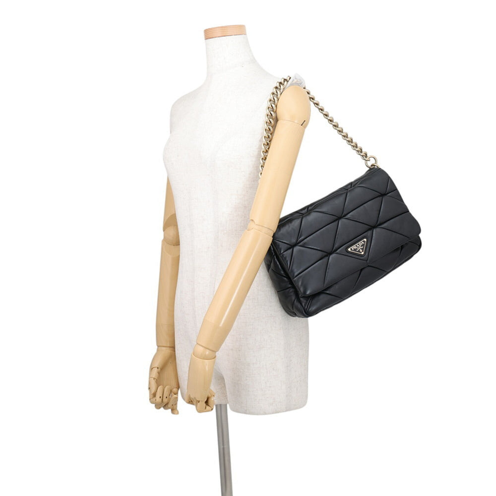 Prada Handbag System Patchwork Leather 1BD291 PRADA Black — Like New