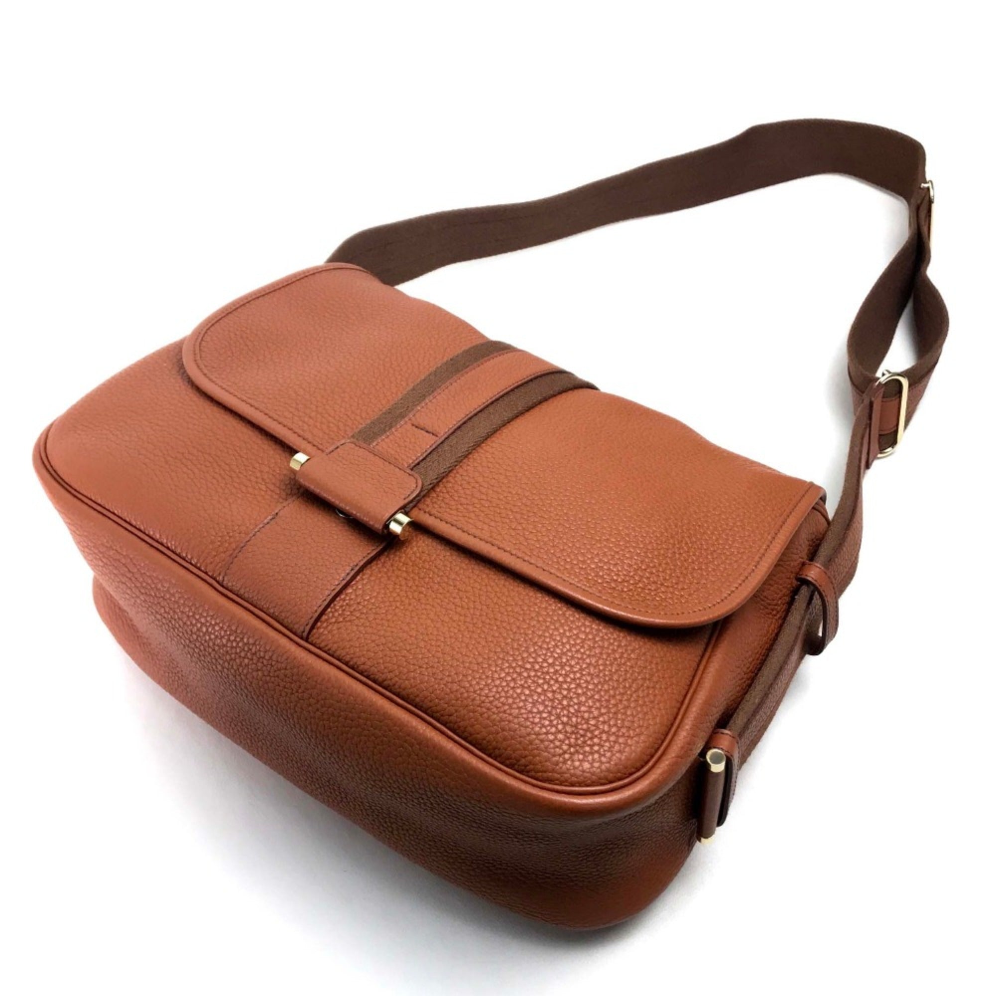 Hermes Shoulder Crossbody Shoulder Bag Brown — Like New