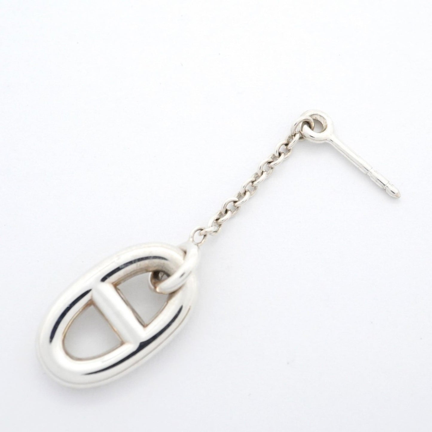 Hermes Chaine d'Ancre Farandole Earrings, 925 Sterling Silver, Women's, P1859230