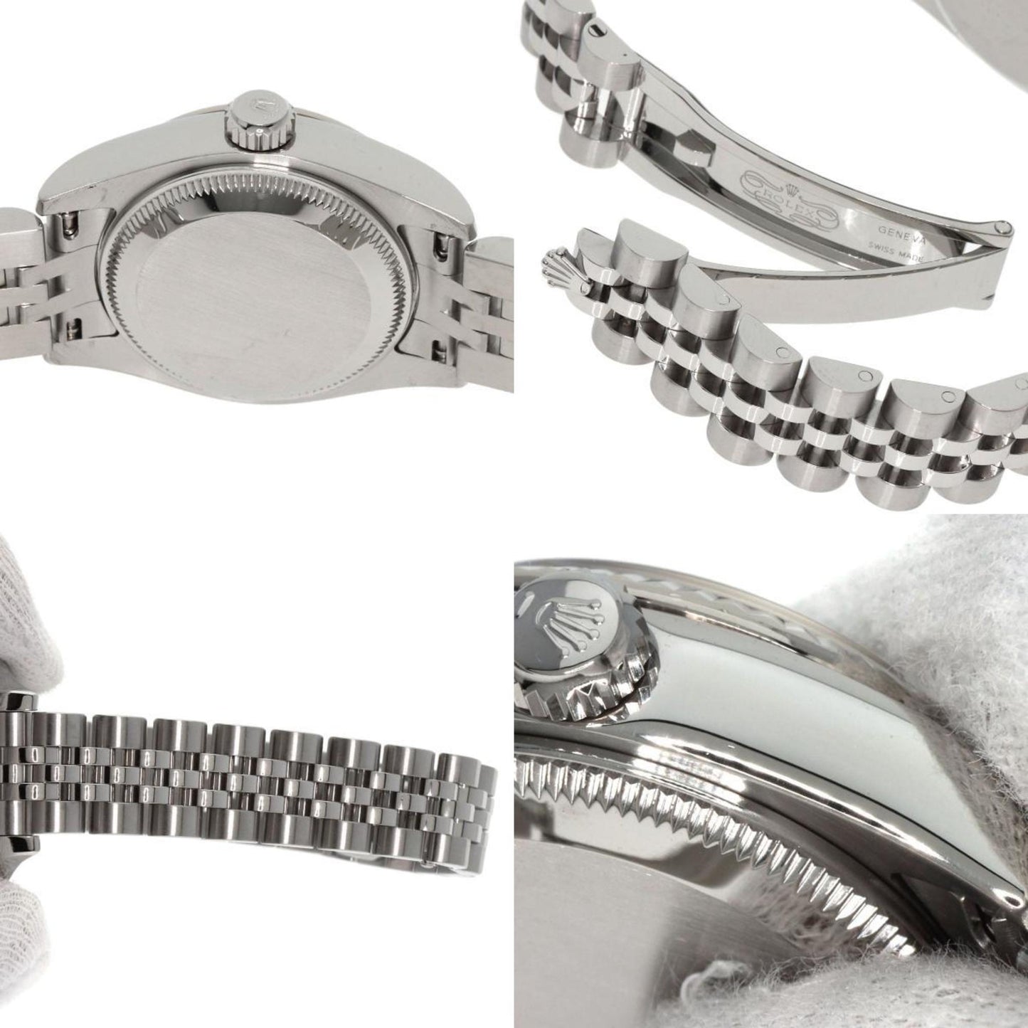 Rolex 179174G Datejust 10P Diamond Watch Stainless Steel SS K18WG Ladies ROLEX