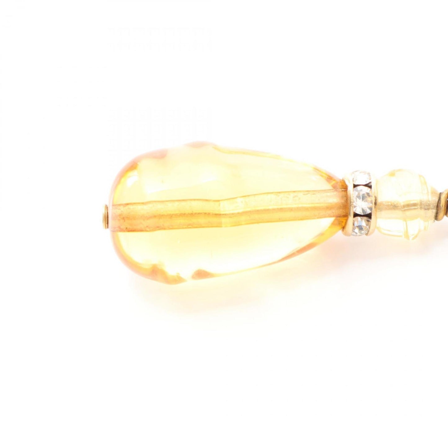 CHANEL Coco Mark Earrings with Gold-Plated Rhinestones for Women, Available in Gold and Clear