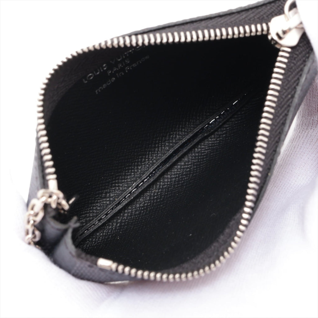 Louis Vuitton 2024 Damier Pochette Clef Wallet/Coin Case/Key Case Black