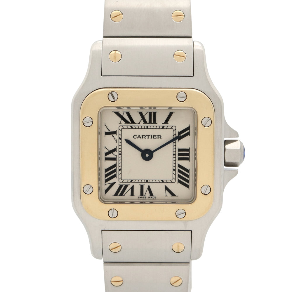 Cartier Santos Galbee SM Watch, Stainless Steel, Ladies, Silver Tone, W20012C4 — Very Good