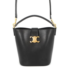 Celine Triomphe Small Bucket Louise Handbag 119173FX9.04LU CELINE 2-way Black Women's — Like New