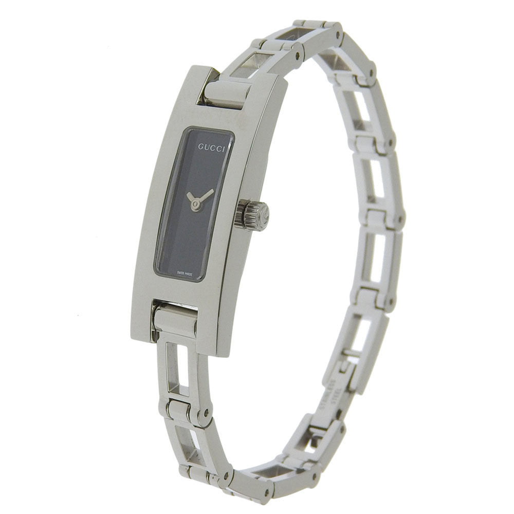 Gucci GUCCI Watch 3900L Stainless Steel Quartz Analog Display Black Dial Women's — Very Good
