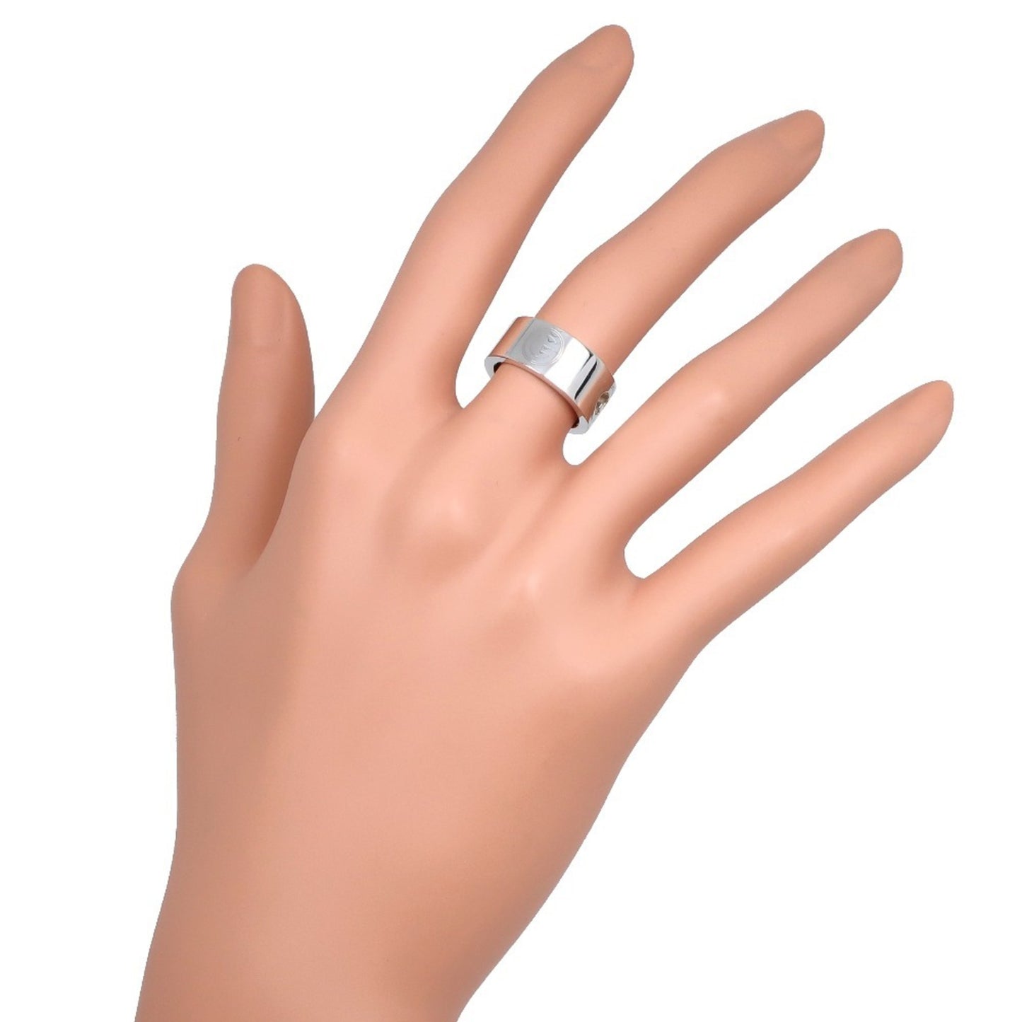 Gucci G 8.5 Ring, Sterling Silver, Approx. 7.7g, Logo, Women's