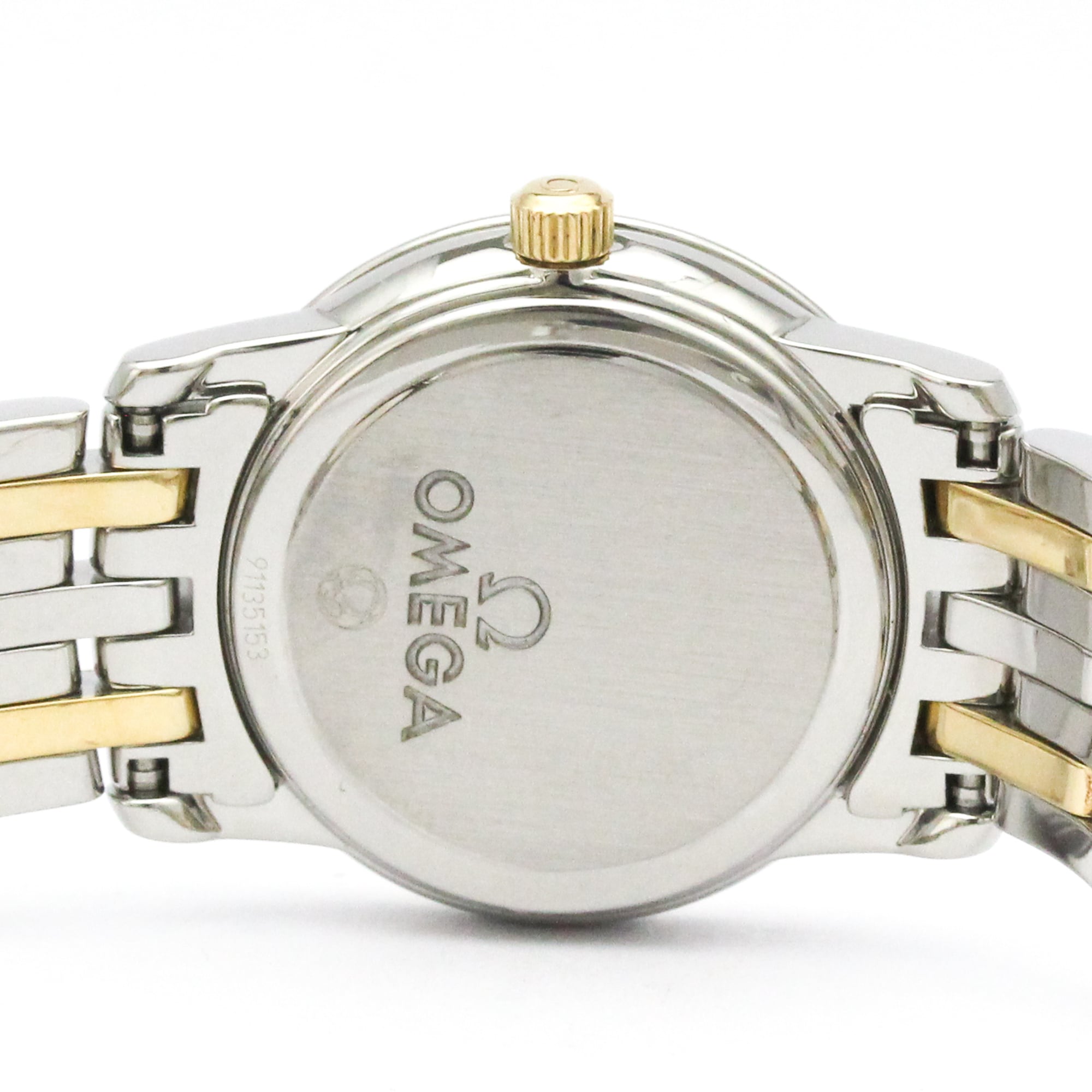 OMEGA De Ville Prestige MOP 18K Gold Steel Quartz Ladies Watch 424.20.24.60.05.001 Polished — Very Good