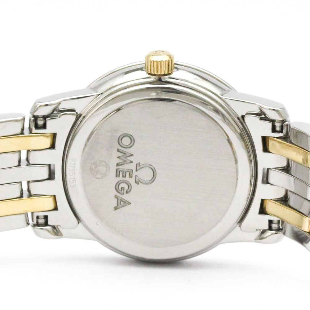 OMEGA De Ville Prestige MOP 18K Gold Steel Quartz Ladies Watch 424.20.24.60.05.001 Polished — Very Good