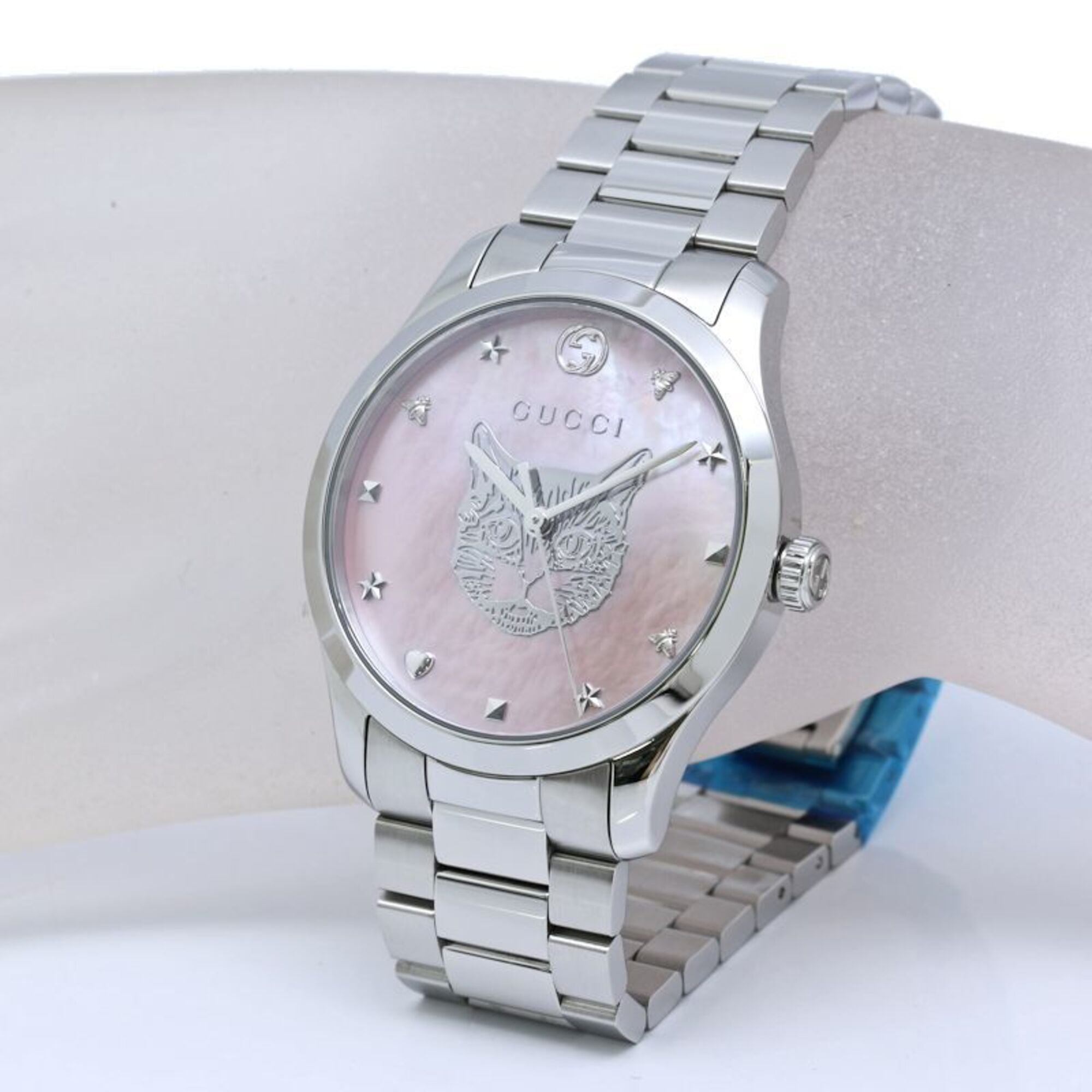 GUCCI G-Timeless Mystic Cat YA1264166 126.4 Watch Boys SS 40578 — Very Good