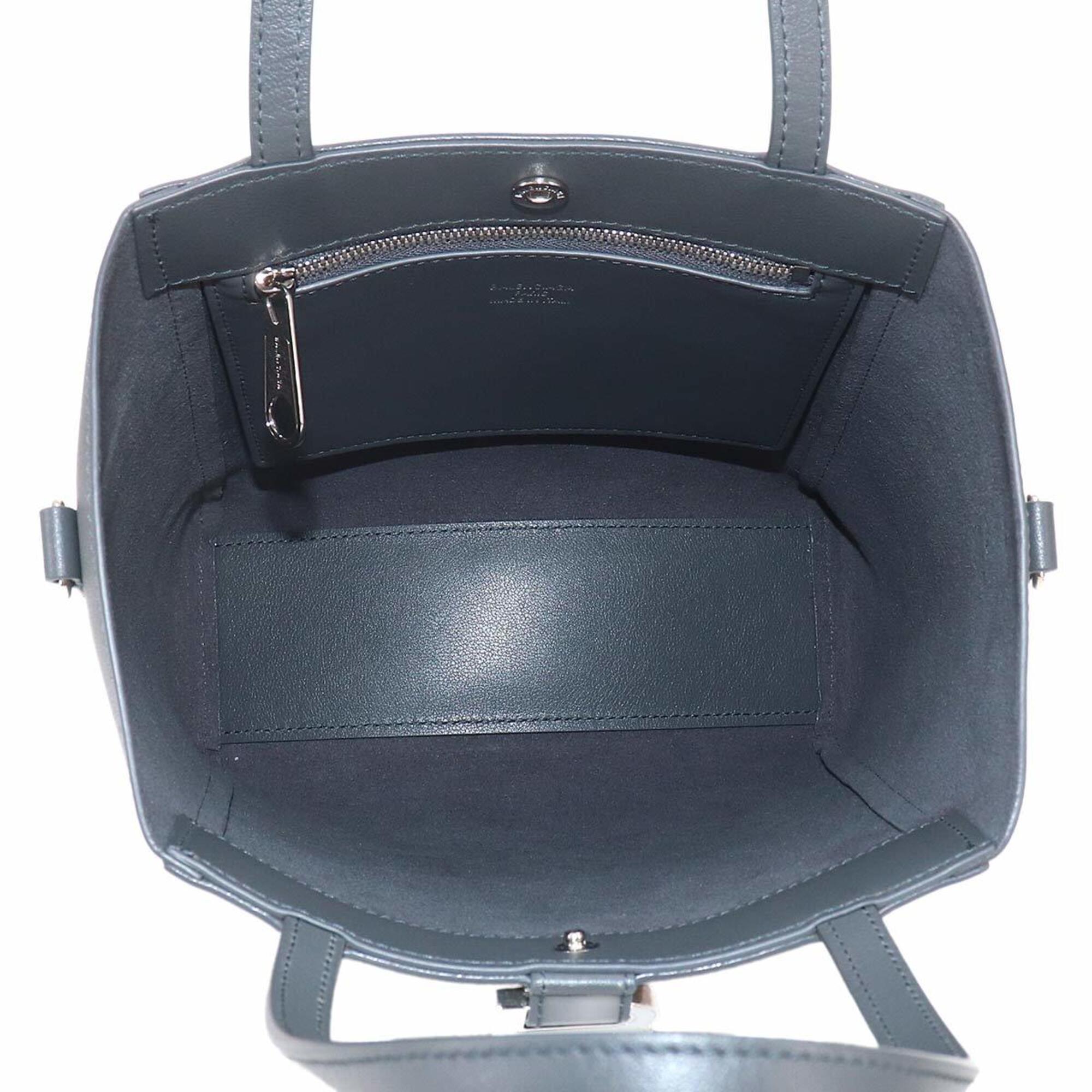 Balenciaga Hourglass Soft Small 2-way Tote Shoulder Handbag Leather Gray 810415 — New - Store Return