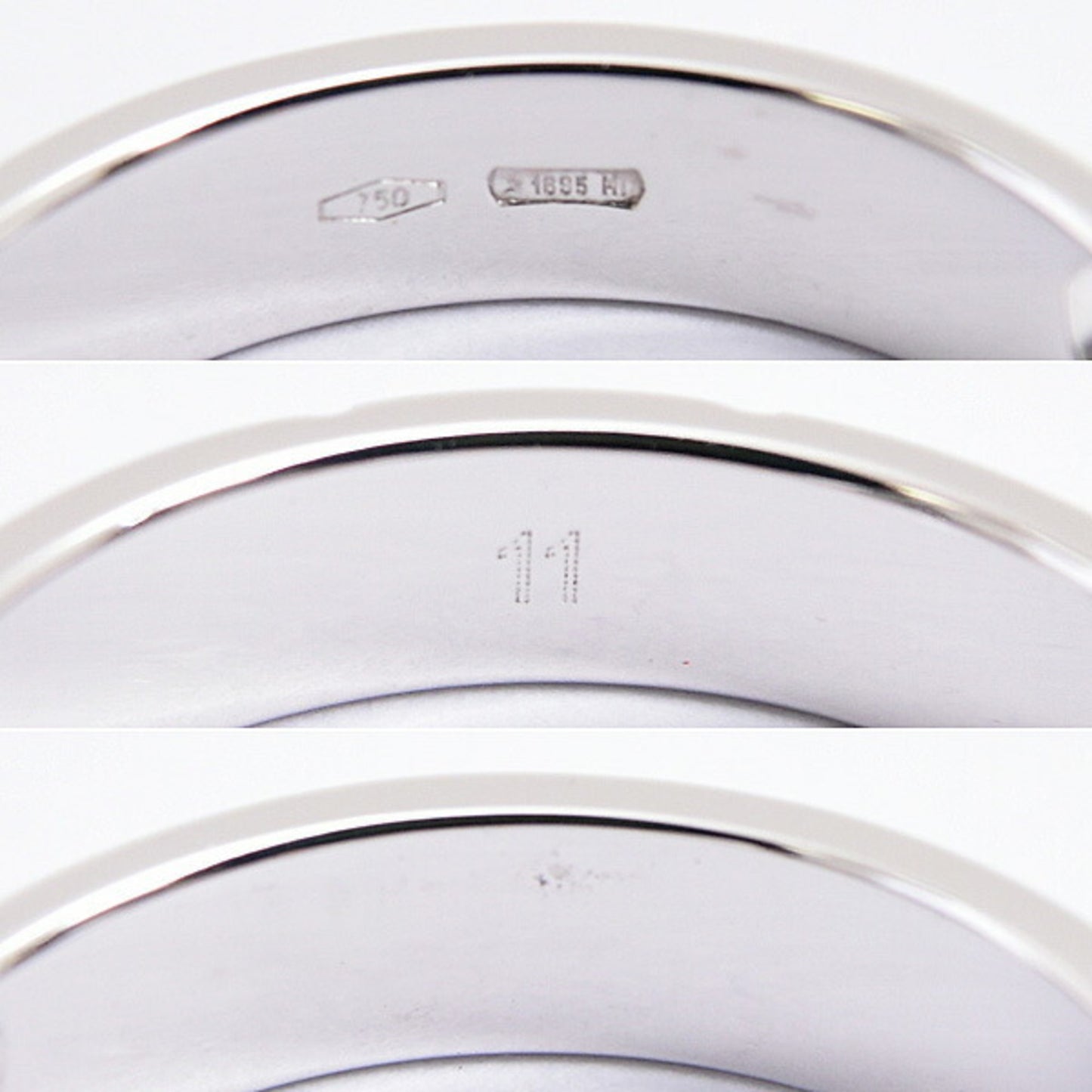 Gucci Ring for Women Icon Amour Heart 10P Diamond 11 White Gold GUCCI 750WG