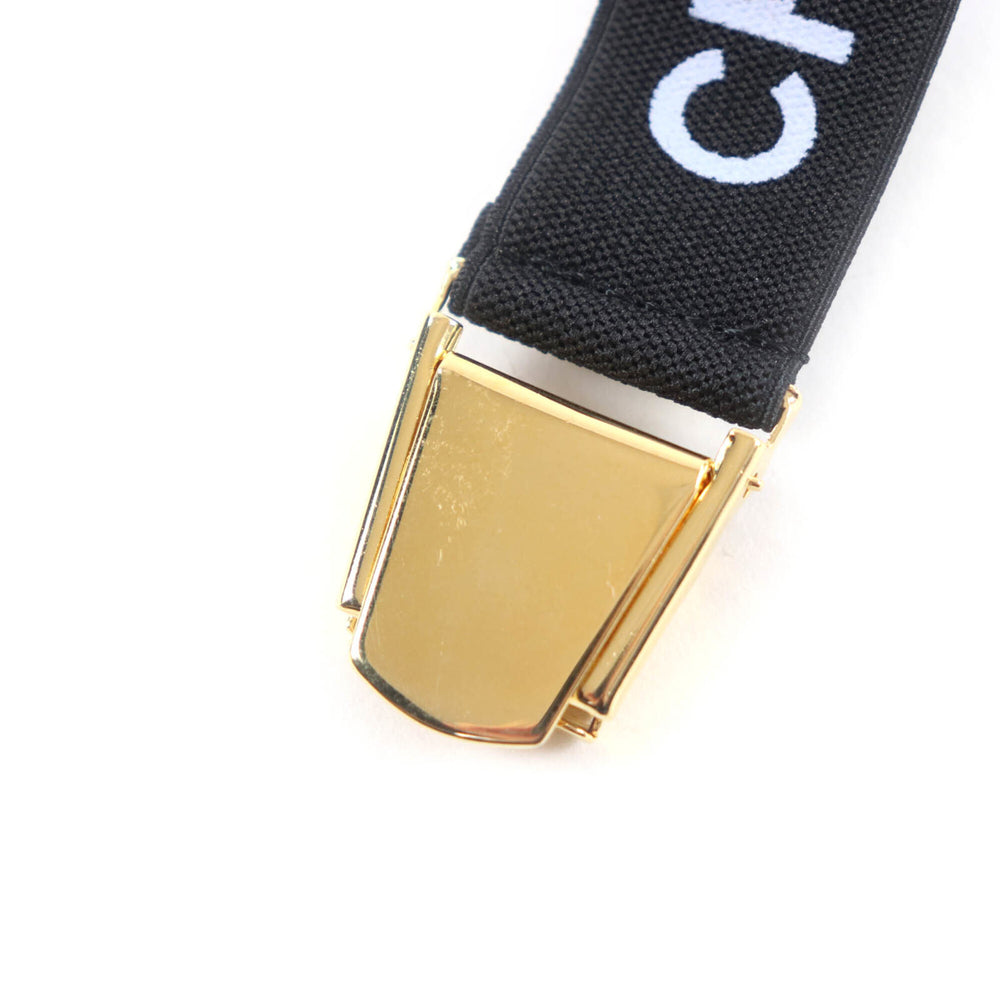 CHANEL Vintage 94P A03530 Logo Design Armband, Black with Gold Hardware, Box, Women's — Like New