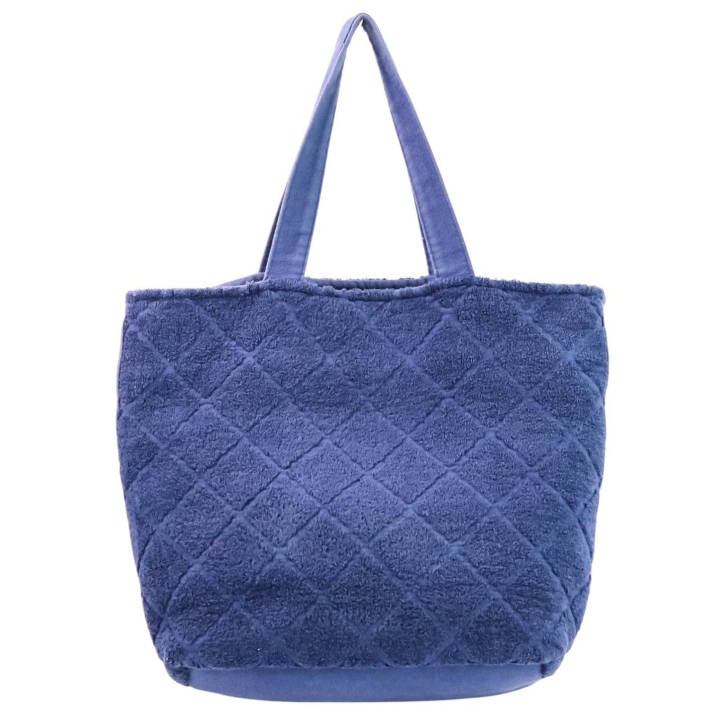 22C CHANEL Coco Mark Beach Bag, Pouch, and Towel 3-Piece Set, Navy, Women's