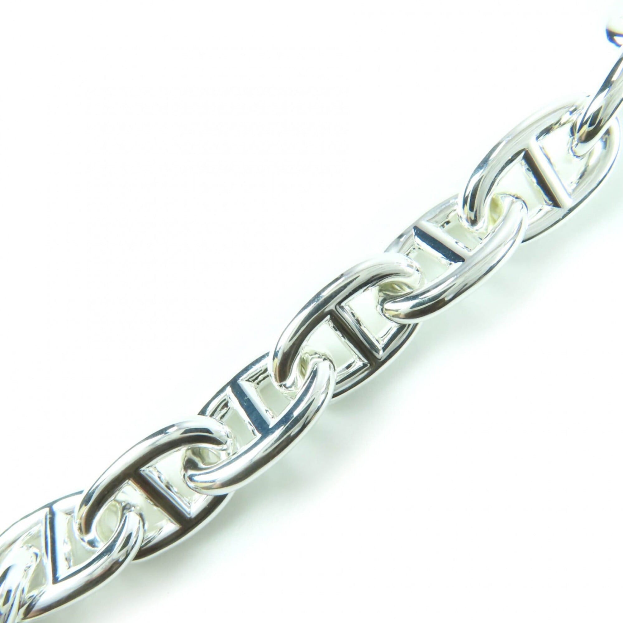 HERMES Chaine d'Ancre MM AG925 Bracelet Bangle, 13 links, Made in France, 2023 model, Weight: 49.36g, Women's — Like New