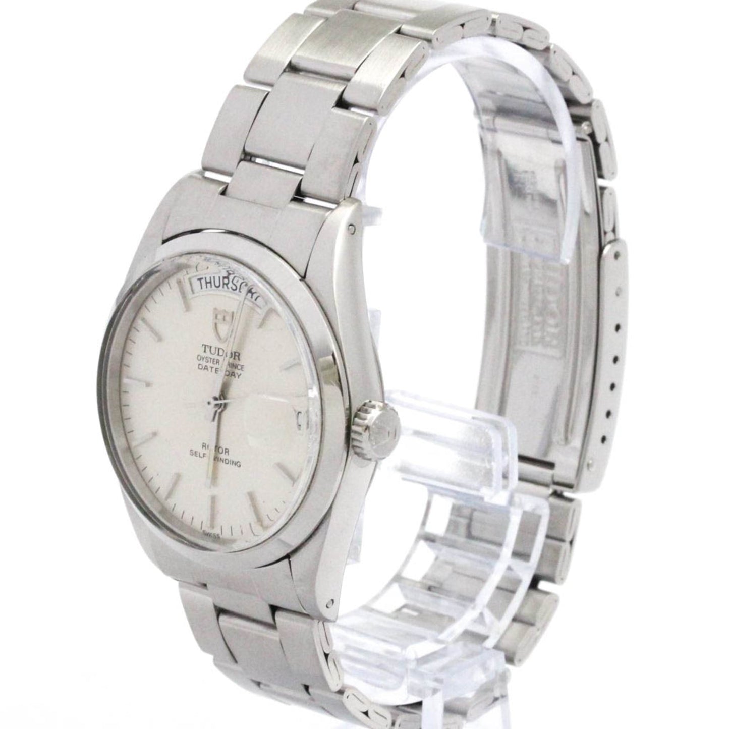 TUDOR Oyster Prince Date Day 94500 Steel Mens Automatic  Watch Polished