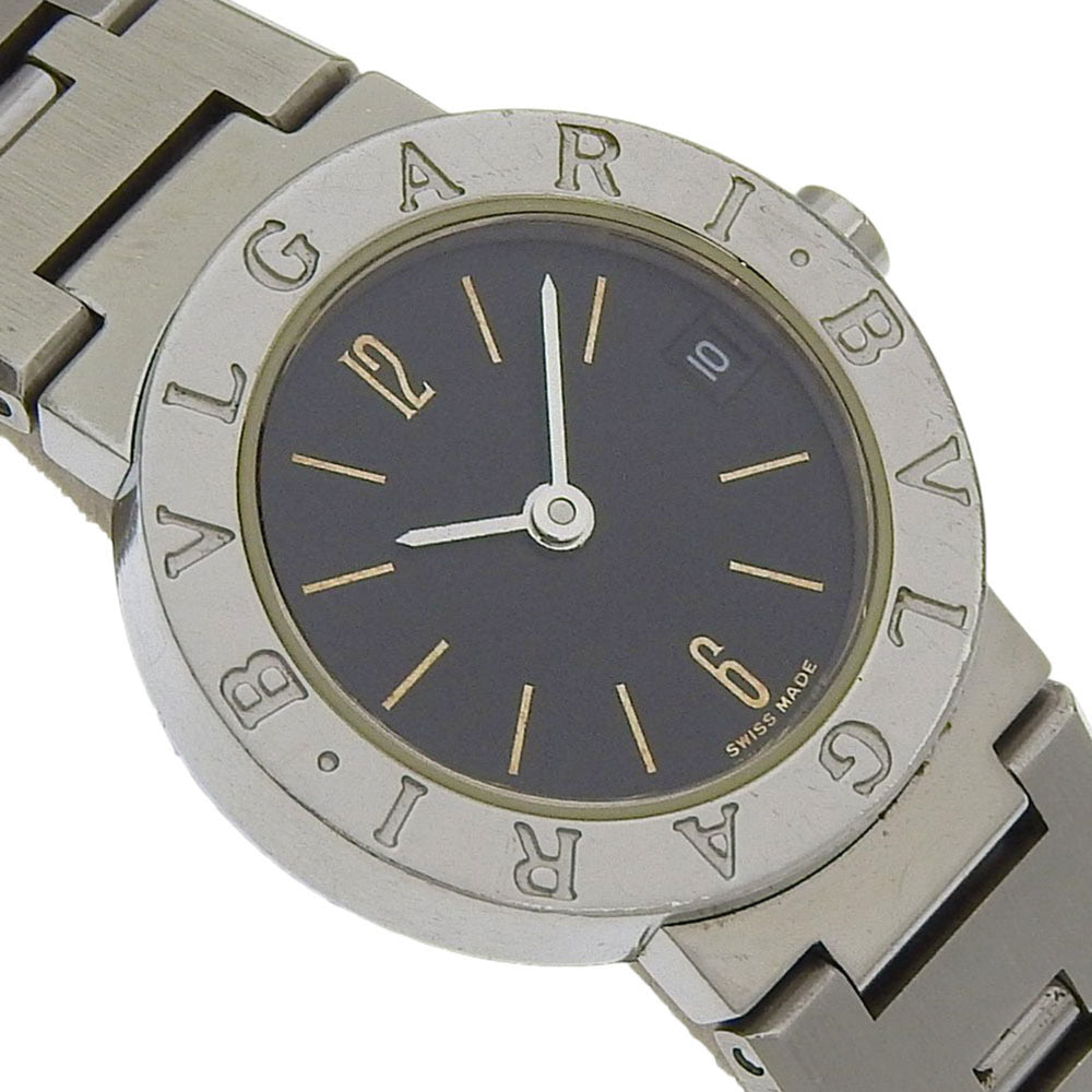 BVLGARI Bzero1 Watch, BZero1 BB23SS, Stainless Steel, Quartz Movement, Analog Display, Black Dial, Women's — Good