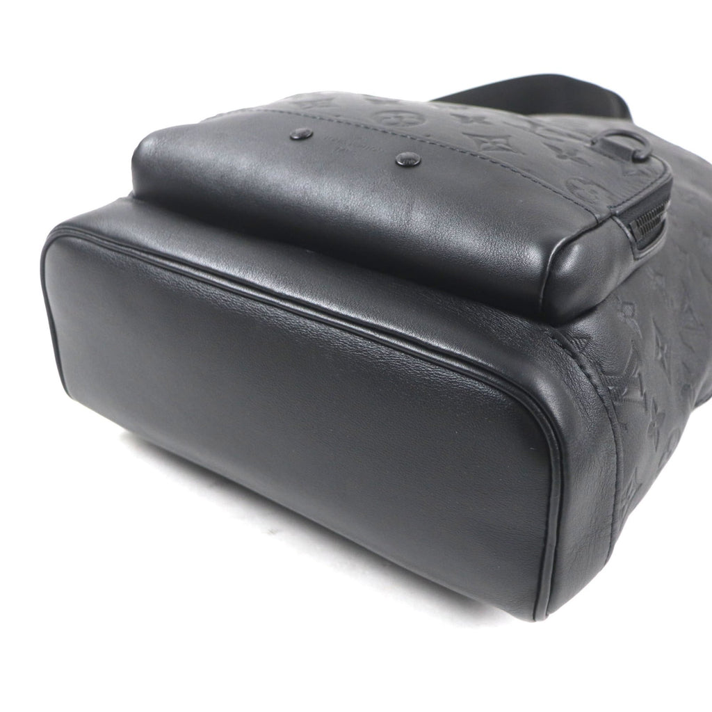 LOUIS VUITTON M46107 Monogram Shadow Racer Sling Bag, Black Leather, with Dust Made in Spain, Men's