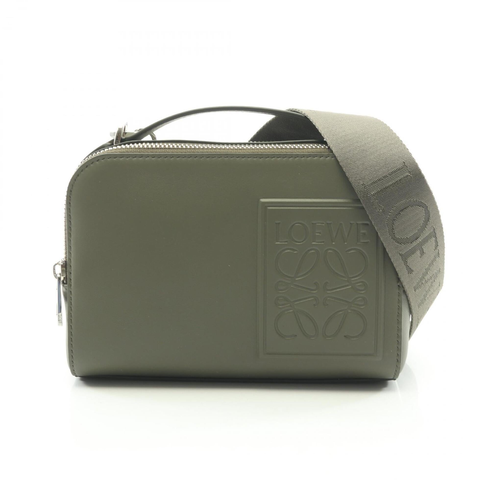 Loewe LOEWE Crossbody Camera Bag Mini Shoulder Handbag Leather Men's Khaki C565R41X04 — New - Store Return