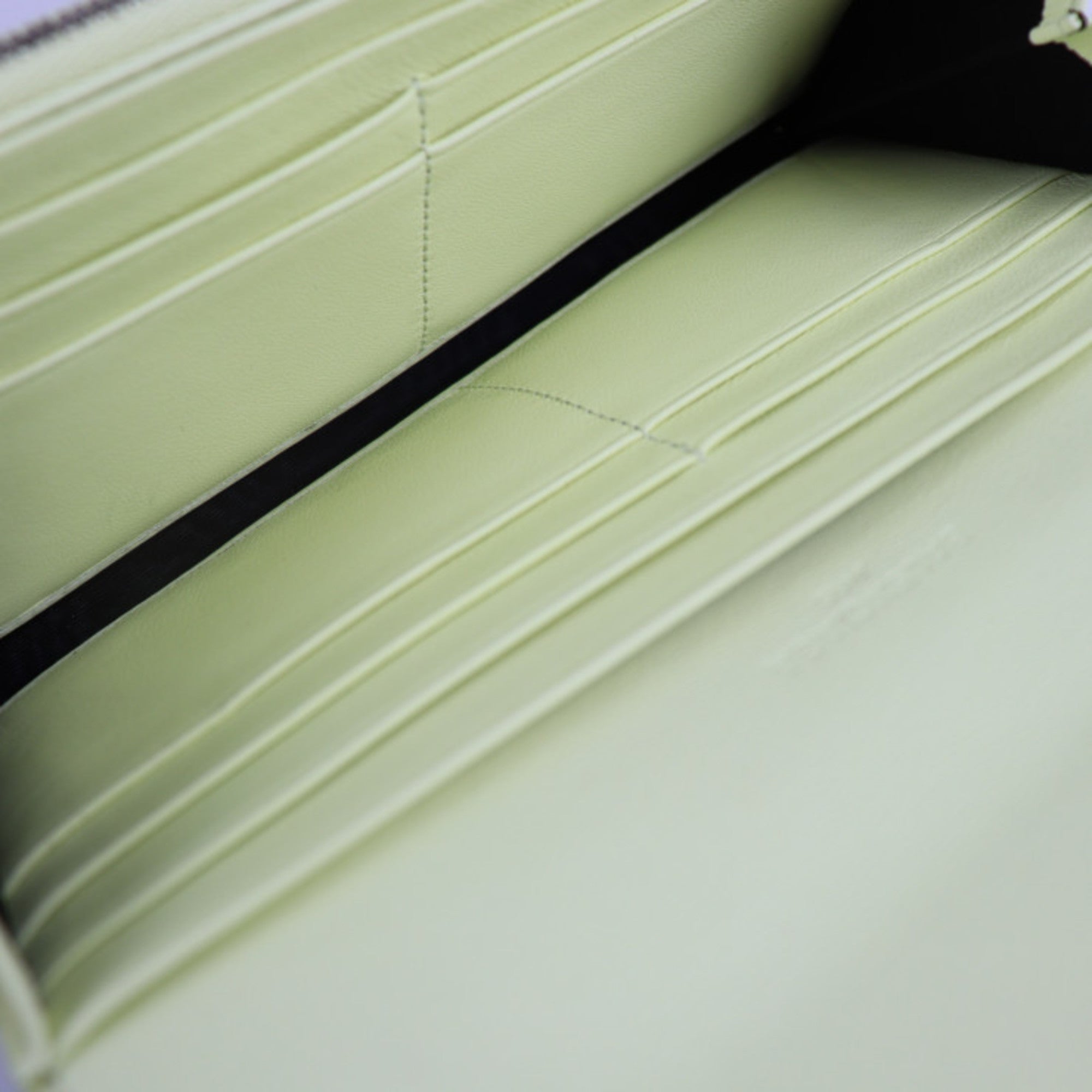 BALENCIAGA Classic Continental Wallet Long 354958 Leather Light Yellow Bi-fold R2130103001376