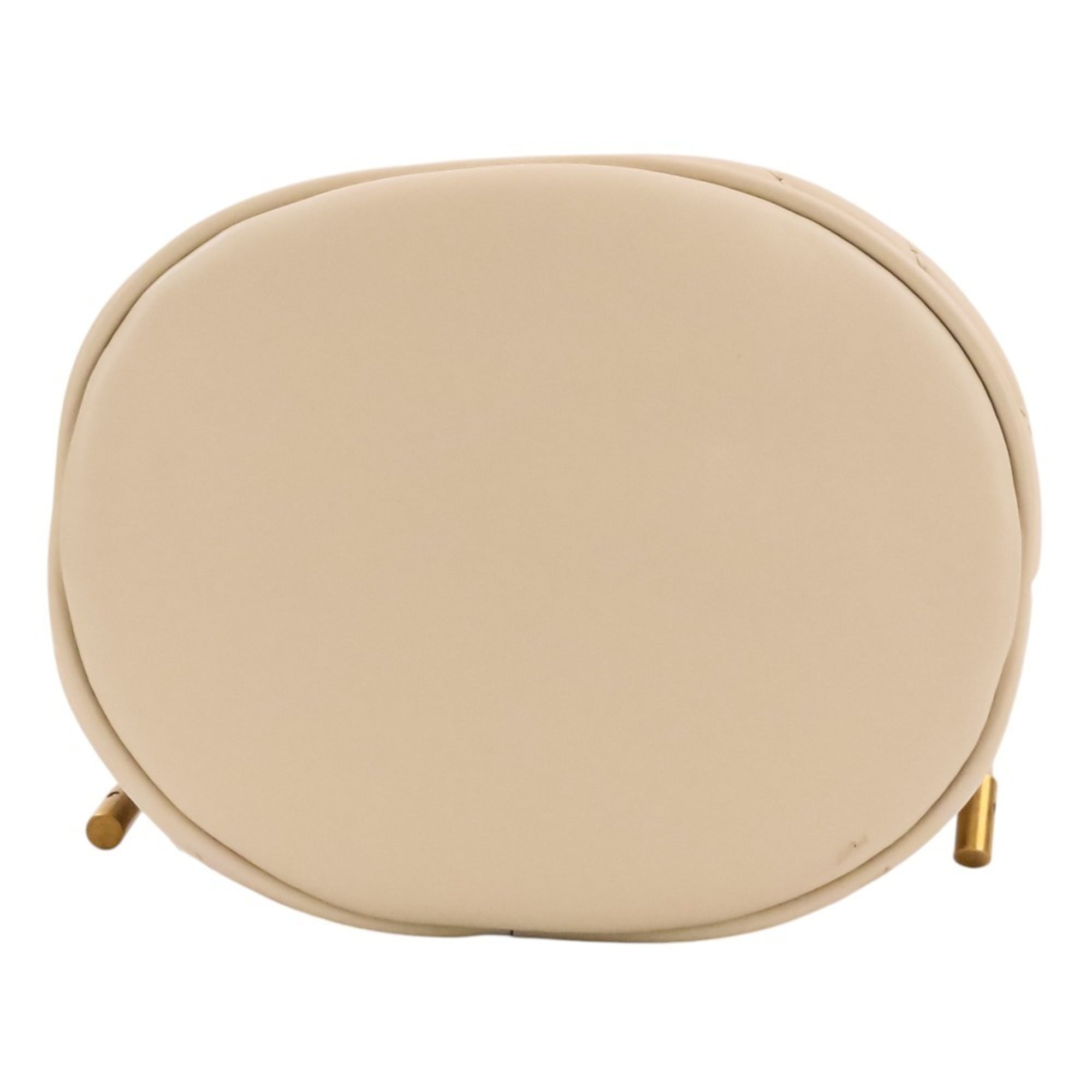 GUCCI GG Marmont Leather Mini Bucket Chain Shoulder Bag 575163 Ivory Women's — Like New